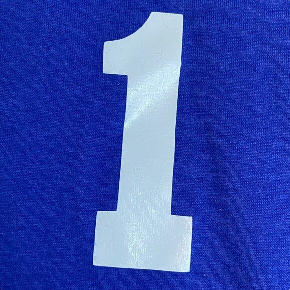 BIKE Brand Shirt Mens Medium Blue Number One Short Sleeve Vintage Tee - Picture 9 of 12